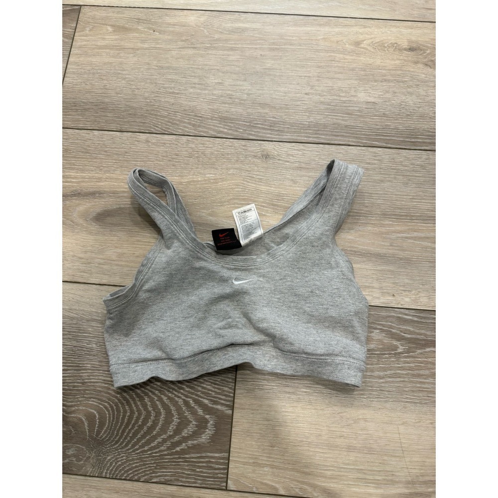 Grey Nike Y2K sports bra
